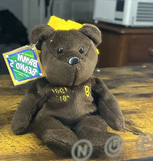 Salvino's Bamm Beanos Roger Maris 1998 Plush Teddy Bear