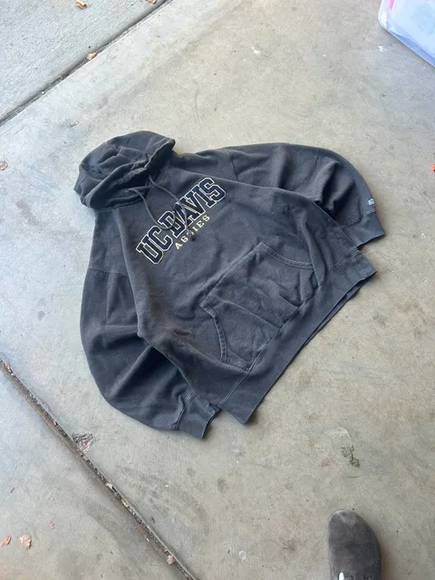 Blue 84 UC Davis Aggies Hoodie Size XL Black Cotton Blend