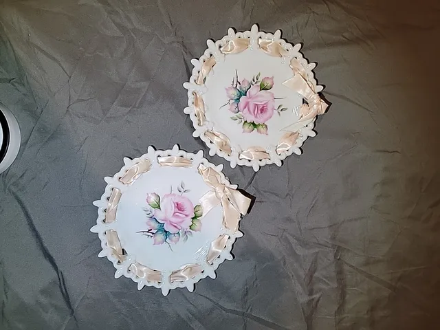 lefton china hand painted plates