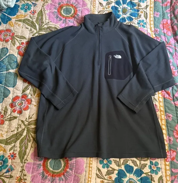 The North Face Fleece Pullover Size XXL/TTG Charcoal Gray