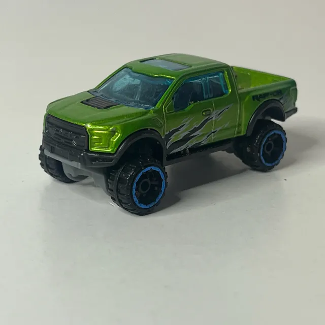 Hot Wheels 17 Ford F-150 Raptor Green Diecast Truck