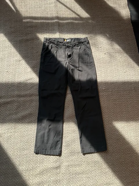 Carhartt Relaxed Fit Work Pants Size 34x32 Gray Canvas Utility