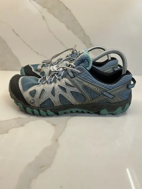 Merrell All Out Blaze Aero Sport Hiking Shoes Blue Grey (Size: 10)