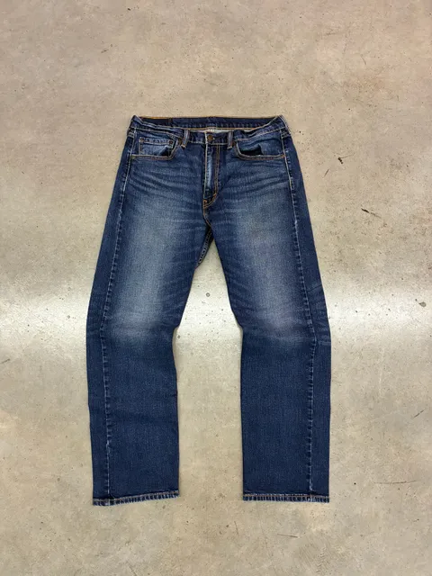 Levi's 505 Regular Fit Jeans Size W33 L30 Blue Denim