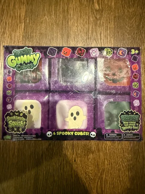 PPNC Spooky Gummy Cubes 6 Spooky Cubes Fidget Toy Set New