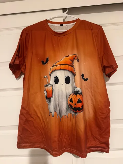 Unbranded Halloween Ghost Graphic T-Shirt Size XL