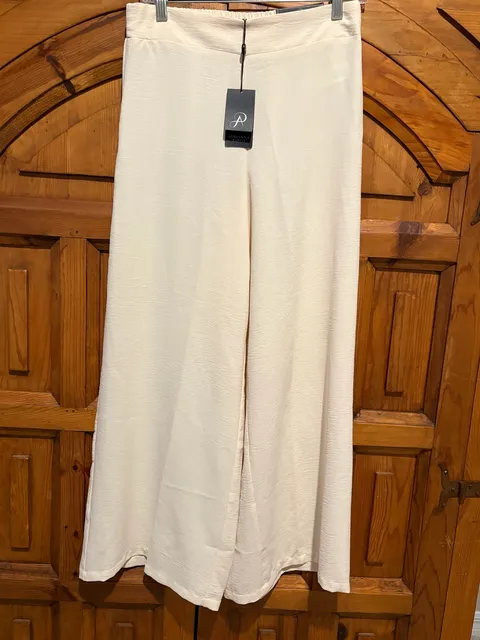 Adrianna Papell Pull On Wide Leg Airflow Pant Size S Cannolicrm