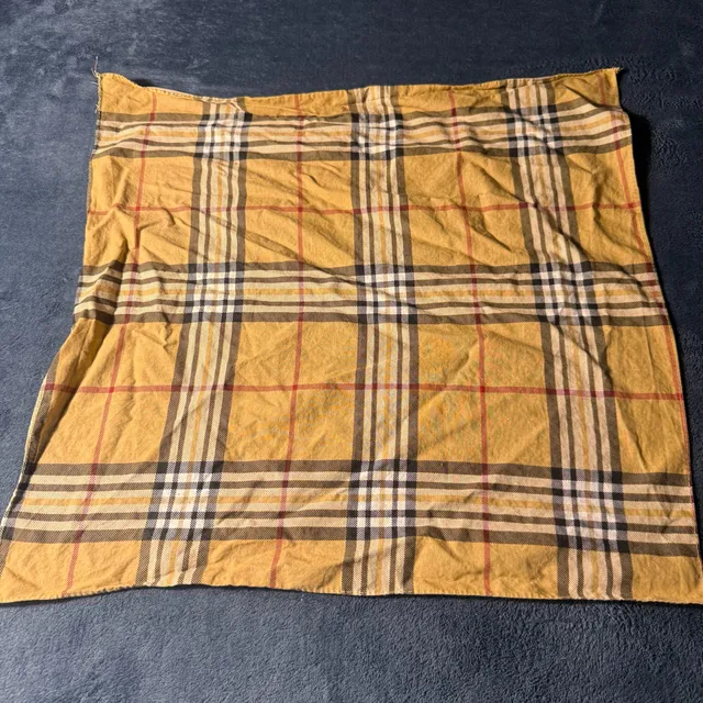 Check Scarf 100% Cotton Brown Tan Tartan Plaid