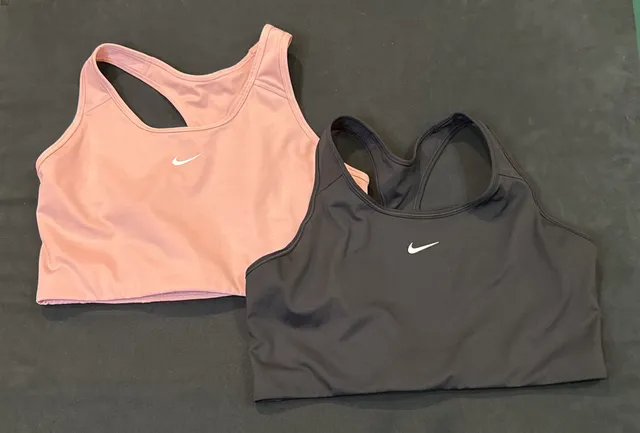 Nike Dri-FIT Sports Bra Size XXL Pink and Black Lot of 2
