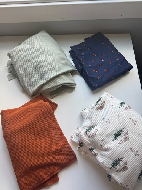Fabric Bundle Waffle Knit and Floral Print Assorted