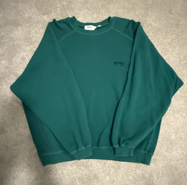 Hugo Boss Sweatshirt Size L Green Logo