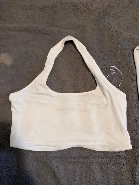 Naked, wardrobe White Halter Crop Top