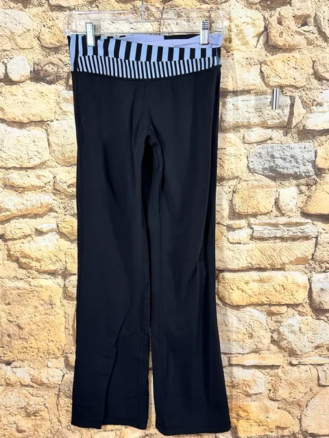 lululemon Groove Pant Black Stripe Waistband