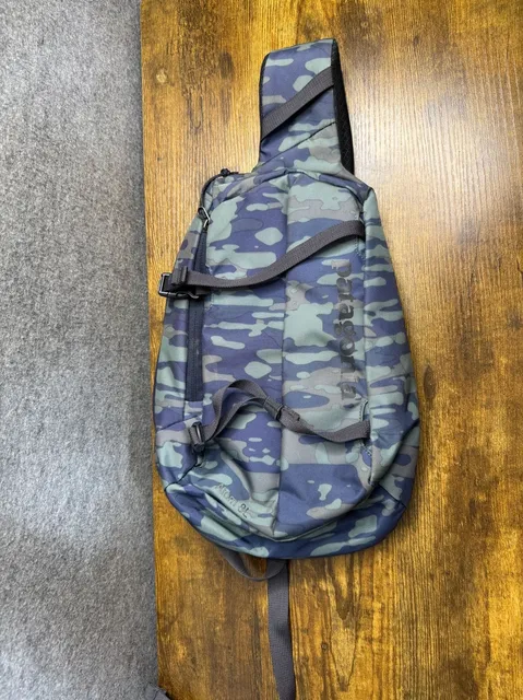 Patagonia Atom Sling Bag 8L Camo Blue Sling Backpack