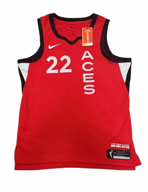Nike Las Vegas Aces Plum Red Jersey Women's Size Large