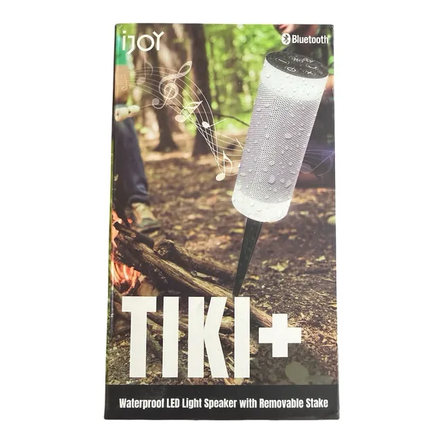 iJOY TIKI+ Waterproof Bluetooth LED Light Speaker Removable Stake FM Radio NEW