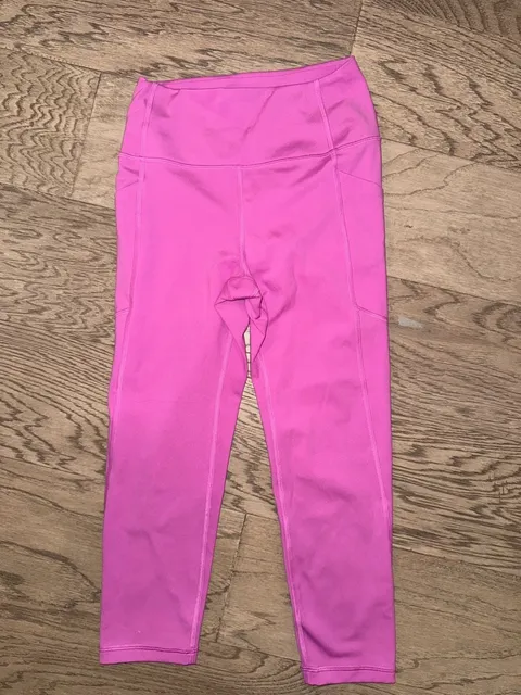 GapFit Leggings Size S Pink High Waisted Pocket Yoga Workout