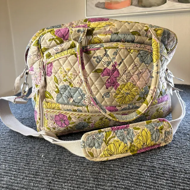 Vera Bradley Quilted Floral Tote Diaper Bag