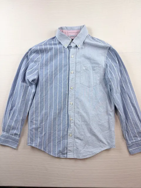 Chaps Button Down Shirt Size S Blue Seacoast Wash Striped Long Sleeve