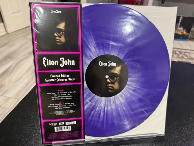 Elton John Self-Titled Limited Edition Splatter Coloured Vinyl LP