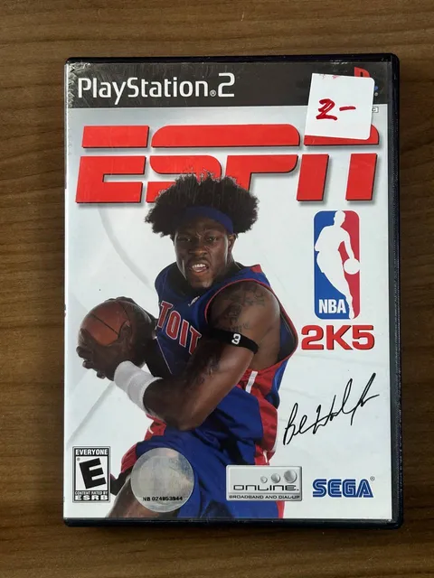 ESPN NBA 2K5 PS2 PlayStation 2 2004 Basketball Game CIB w/ Manual & Case