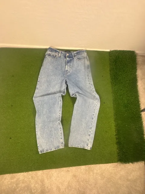Abercrombie & Fitch Authentic Rigid Denim Baggy Size 33x32 Light Wash Jeans
