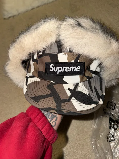 Supreme Trooper Hat Camo Faux Fur