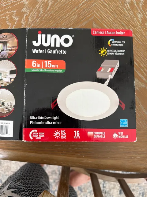Juno 8 in. Adjustable CCT New Construction or Remodel IC Rated Dimmable Indoor, Outdoor Integrated LED Recessed Light Trim WF8 ALO42 SWW5 90CRI MVOLT MW M6 - ,