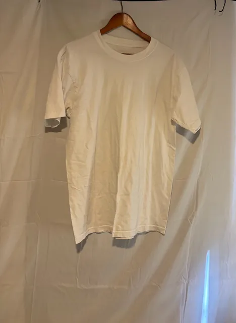 Kirkland Signature T-Shirt Size L White Cotton Crewneck