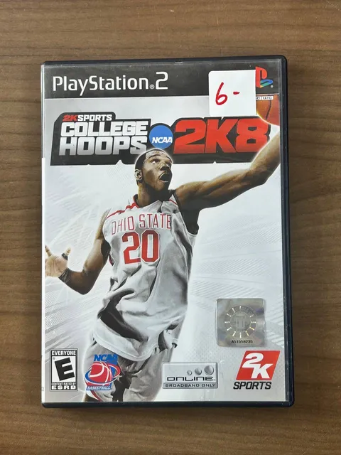 College Hoops 2K8 PS2 PlayStation 2 2007 Game w/ Manual & Case 2K Sports