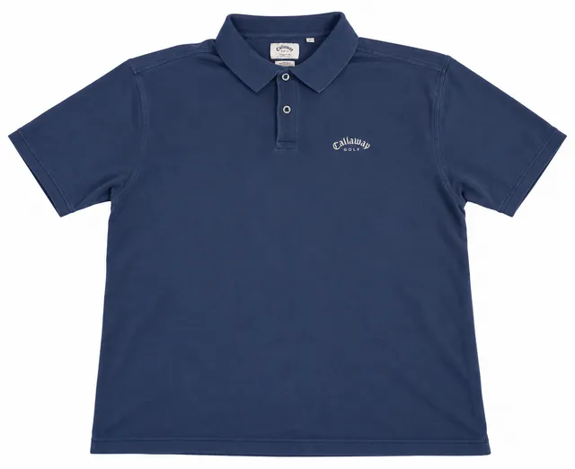 Callaway Golf Polo Shirt Size XXL Blue Combed Cotton Embroidered Logo