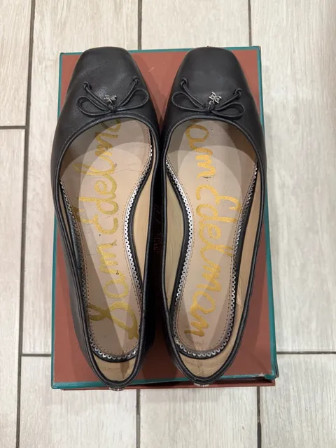 Sam Edelman Alie Ballet Flat Black Leather