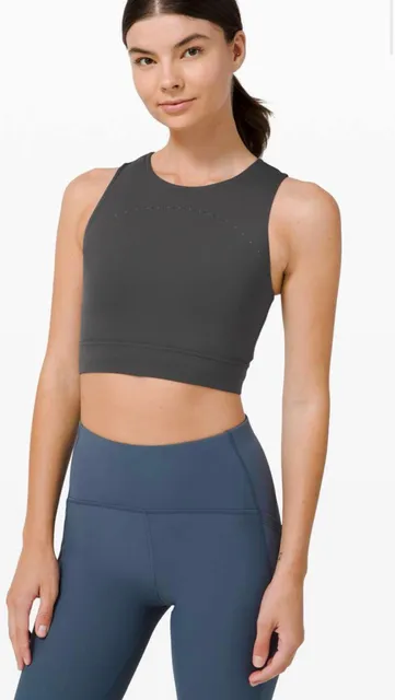 Lululemon Energy Tank Size 6 Dark Gray