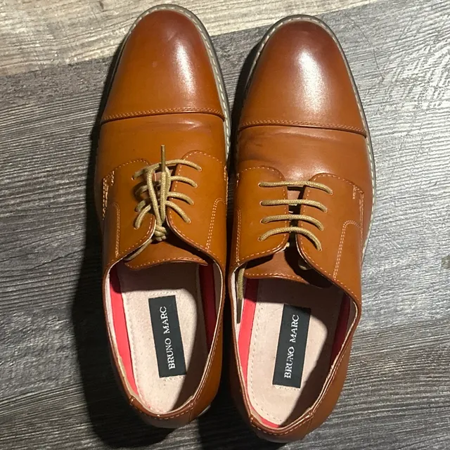 Bruno Marc Prince-6 Oxford Shoes Size 10.5 Brown Dress Shoes