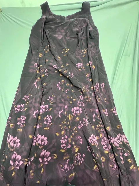 Cimmaron Plus Floral Midi Dress Size 20 Purple Polyester
