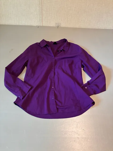 Worthington Blouse Size 18 Purple Long Sleeve Shirt