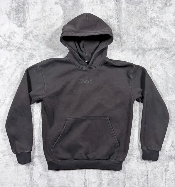 Comfrt Signature Hoodie Size S Black Cotton Blend Pullover