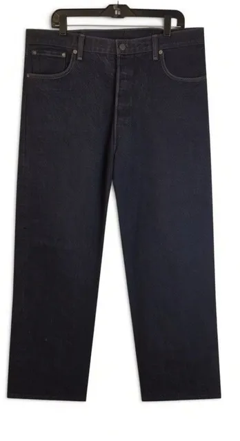 Levi's 501 XX Size 42x32 Black Button Fly Denim Jeans