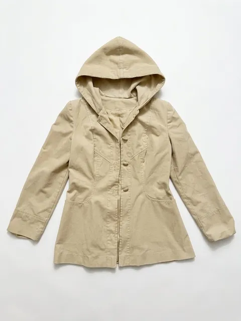 Vintage Encounter New York Hooded Jacket Beige