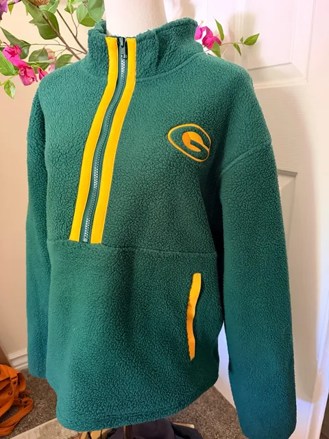 NFL Green Bay Packers Jameson Sherpa 1/4 Zip Pullover Fleece Green