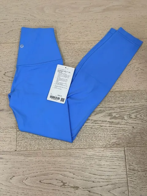 NWT Lululemon Align HR Pant Athletic Leggings 25 Size 2 Ocean Blue $98