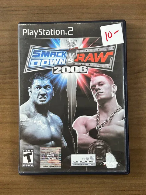 WWE SmackDown vs. Raw 2006 Sony PlayStation 2 PS2 CIB Complete w/ Manual