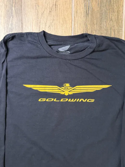 Honda Goldwing Official Licensed Product Long Sleeve T-Shirt Size M Black