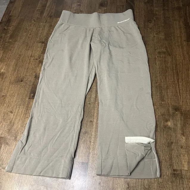 Smartwool Pants Size M Taupe Merino Wool Casual Lounge Trousers