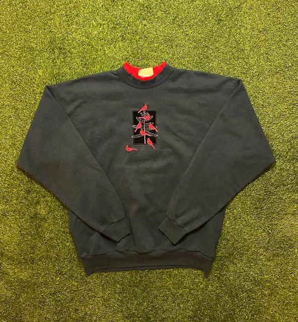 Vintage 1990s Top Stitch Cardinals Embroidered Sweatshirt.