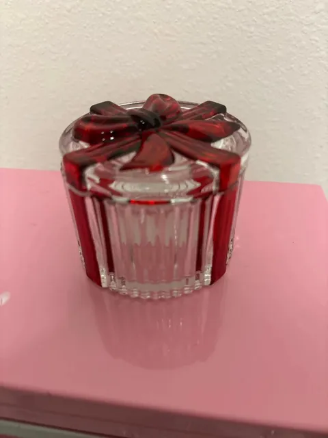 Christmas bow trinket dish