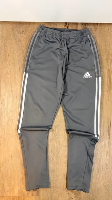 Adidas Tiro 21 Track Pants Size S Gray AEROREADY Zip Pockets