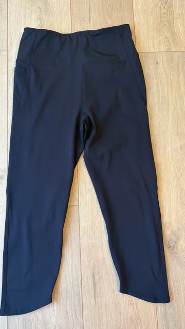 RBX Active Cropped Leggings Size M Black Pocket Yoga Pants