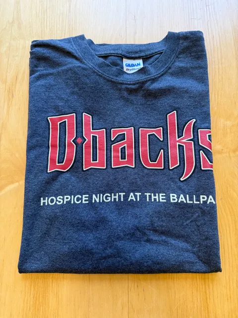 Gildan Arizona Diamondbacks T-Shirt Size XL Hospice Night at the Ballpark