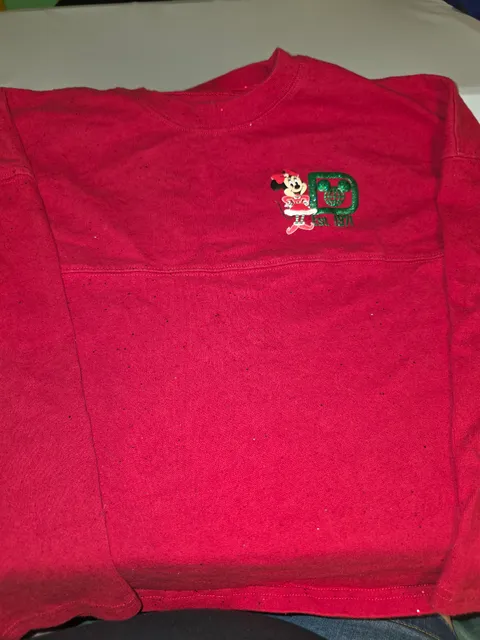 Disney Minnie Mouse Christmas Glitter Spirit Jersey Youth XL